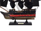 Wooden Black Pearl with Black Sails Limited Model Pirate Ship 12""