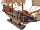 Wooden Caribbean Pirate White Sails Limited Model Pirate Ship 15""