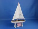 Wooden Decorative Sailboat Model 12"" - Pink Model Boat