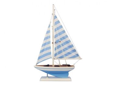 Wooden Anchors Aweigh Model Sailboat 17""