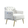 [Video]Welike 30 "W Modern Chesterfield Tufted Upholstered Chair with Deep Buttons, Living Room, Comfortable Armchair, Gold Hardware Legs, Tufted Chai