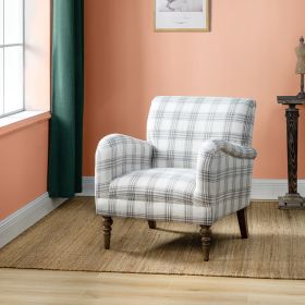 Picchu Amchair,PLAID GREY