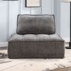 Upholstered Seating Armless Accent Chair 41.3*41.3*32.8 Inch Oversized Leisure Sofa Lounge Chair Lazy Sofa Barrel Chair for Living Room Corner Bedroom