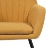 Upholstered Fabric ROCKING CHAIR - YELLOW