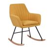 Upholstered Fabric ROCKING CHAIR - YELLOW