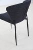 Dining Chairs set of 4, Upholstered Side Chairs, Adjustable Kitchen Chairs Accent Chair Cushion Upholstered Seat with Metal Legs for Living Room Dark