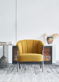 Velvet Barrel Chair