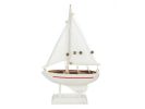 Wooden Intrepid Model Sailboat 9""