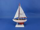 Wooden Ranger Model Sailboat Decoration 9""