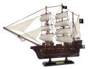 Wooden John Halsey's Charles White Sails Pirate Ship Model 20""