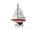 Wooden USA Sailer Model Sailboat Decoration 9""