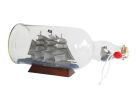 Flying Dutchman Model Ship in a Glass Bottle 11""