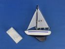 Wooden Enterprise Model Sailboat Decoration 9""