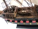 Wooden Black Bart's Royal Fortune White Sails Limited Model Pirate Ship 26""