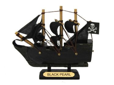 Black Pearl Pirates of the Caribbean Pirate Ship Model Christmas Ornament 4""