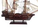 Wooden Blackbeard's Queen Anne's Revenge White Sails Pirate Ship Model 20""