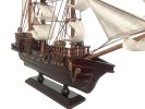 Wooden Blackbeard's Queen Anne's Revenge White Sails Pirate Ship Model 20""