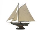 Wooden Rustic Newport Sloop Model Sailboat Decoration 30""