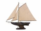 Wooden Rustic Newport Sloop Model Sailboat Decoration 30""