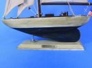 Wooden Rustic Enterprise Model Sailboat Decoration 16""