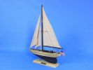 Wooden Rustic Enterprise Model Sailboat Decoration 16""