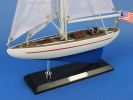 Wooden Enterprise Model Sailboat Decoration 16""