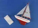 Wooden Ranger Model Sailboat Decoration 9""