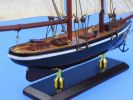 Wooden America Model Sailboat Decoration 16""