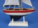 Wooden USA Sailer Model Sailboat Decoration 9""