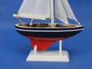 Wooden Endeavour Model Sailboat Decoration 9""