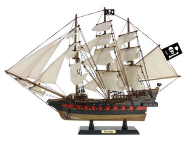 Wooden John Gow's Revenge White Sails Limited Model Pirate Ship 26""