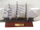 Cutty Sark Model Ship in a Glass Bottle 11""