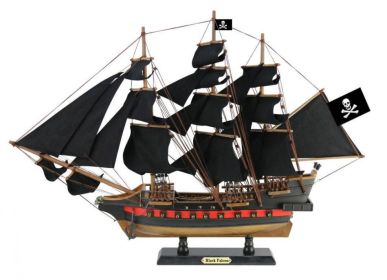 Wooden Captain Kidd's Black Falcon Black Sails Limited Model Pirate Ship 26""