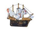 Wooden Santa Maria Tall Model Ship Magnet 4""