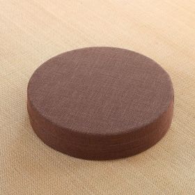 Putuan Mat Tatami Mat Floor Mat Lazy Cloth Balcony (Option: Brown-Diameter 40cm Thickness 6cm)