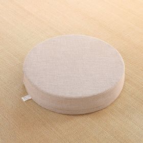 Putuan Mat Tatami Mat Floor Mat Lazy Cloth Balcony (Option: Beige-Diameter 40cm Thickness 6cm)