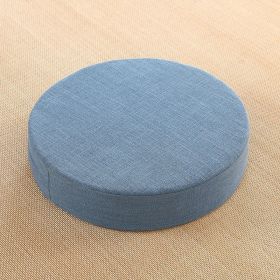 Putuan Mat Tatami Mat Floor Mat Lazy Cloth Balcony (Option: Blue-Diameter 40cm Thickness 6cm)