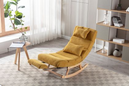 COOLMORE living room Comfortable rocking chair living room chair (Color: as Pic)